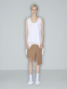 雪纺拼接内搭背心