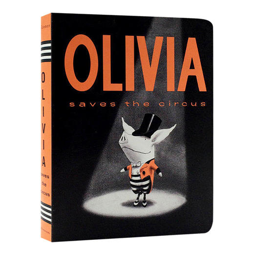 奥莉薇拯救马戏团 纸板书 英文原版绘本 Olivia Saves the Circus 凯迪克大奖 吴敏兰推荐 儿童英语图画故事书 英文版进口原版书籍 商品图0
