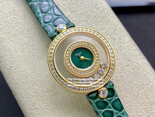 【萧邦HAPPY DIAMONDS系列快乐钻腕表】新增新绿表盘 蓝宝石玻璃镜面 我们就是自己的神话 原厂瑞士石英机芯 镜面内7颗快乐钻自由转动 商品图8