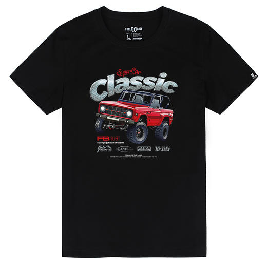 NMT-1319年夏装新款自由基地越野车图青春流行个性简约标准圆领短袖衫 商品图1