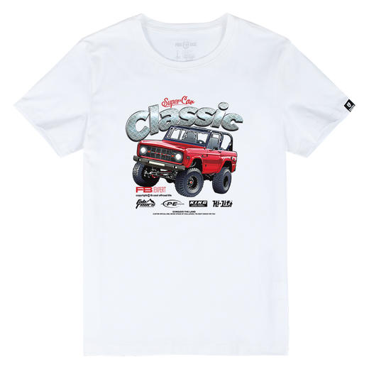 NMT-1319年夏装新款自由基地越野车图青春流行个性简约标准圆领短袖衫 商品图2