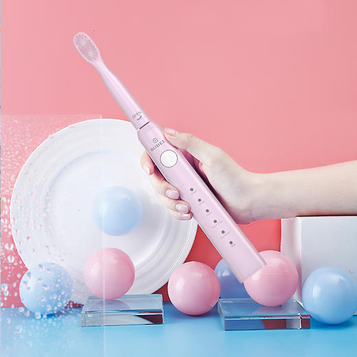 罗曼-伯得利蓝光美白电动牙刷 防水式成人款电动牙刷 商品图2