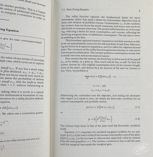 【中商原版】Asset Pricing 英文原版 资产定价 John H. Cochrane 商品图5