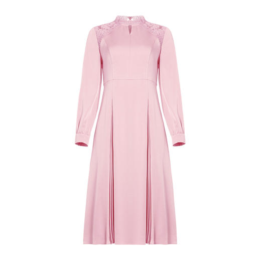 故障 EITEI爱特爱女装春季新品商场同款高腰修身立体裁剪优雅蕾丝拼接连衣裙6307001 商品图11