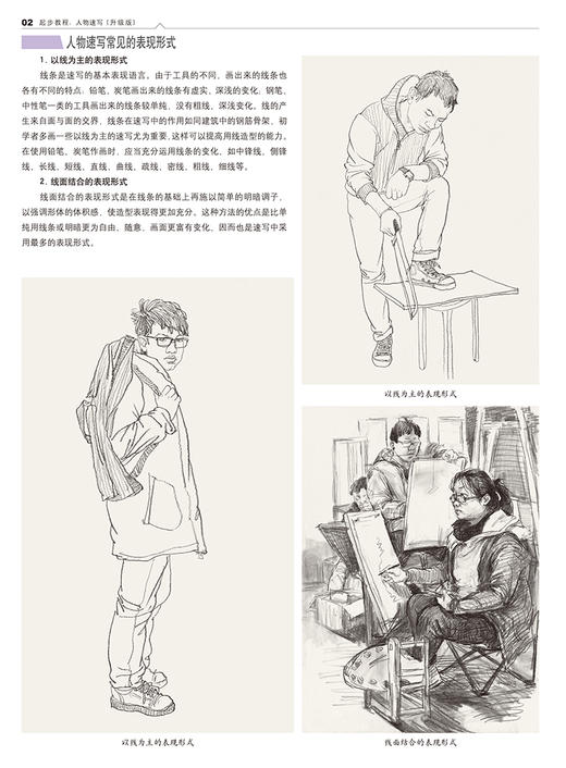 起步教程：人物速写（升级版） 速写人物头像入门教材 铅笔素描结构教学  素描书入门自学零基础 素描基础教程 商品图2