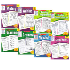 【宝莉爹书单5-12岁·入门级+进阶级各8册】学乐成功系列 Scholastic Success 学前-5年级练习册 【写作/阅读/常见字/语法/拼写全套，2个规格可选】