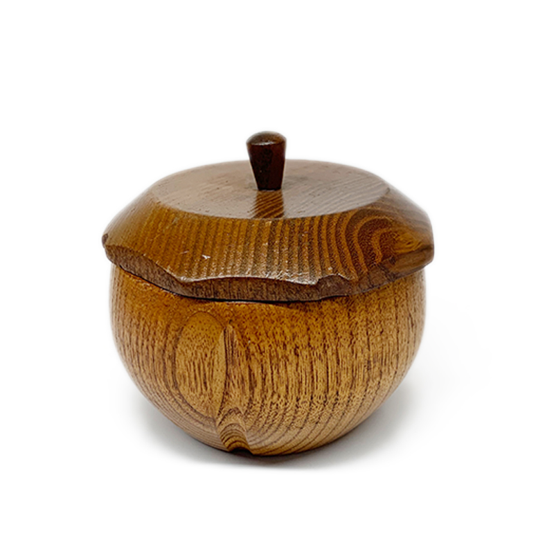 餐具枣木带盖饭碗9137-2/无包装