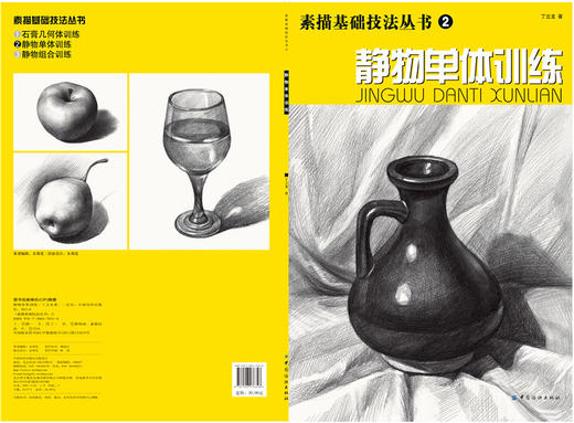 静物单体训练 素描基础技法丛书2之一 零基础初学者解剖与透视训练入门组合绘画大关系透视美术基础技法单个体 商品图2