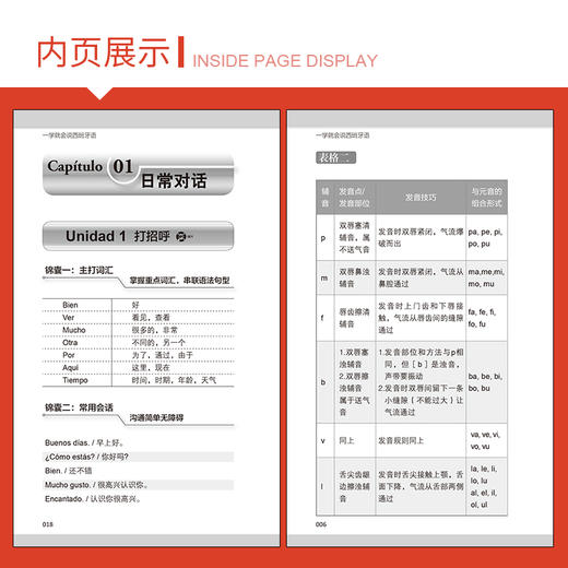 【正版】一学就会说西班牙语 西班牙语语音发音入门基础初级教程 图解简单易懂学习发音速成 零起点零基础 实用自学西班牙语 商品图3