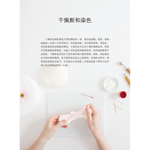 【2020新书】优雅糖花装饰你的蛋糕 蛋糕装饰技巧教程糖花装饰翻糖做法烘焙书籍流动糖霜装饰饼干技法唯美翻糖花卉技法制作技法书 商品图3
