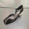 lFGJ 0340法式粗跟水钻方头系带时尚女鞋 商品缩略图5