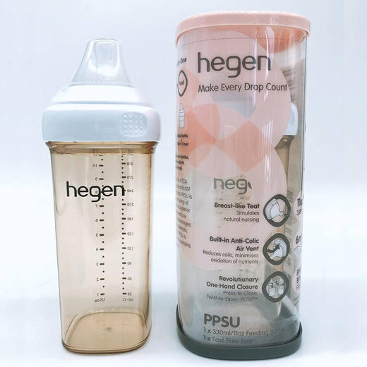 新加坡hegen 婴儿多功能PPSU奶瓶330毫升/11盎司 商品图0
