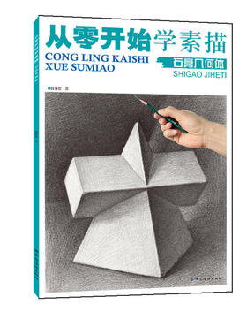 【大开本】从零开始学素描.石膏几何体 绘画素描基础教程书籍 美术书 零基础自学入门 临摹 透视 结构 明暗变化 速写美术铅笔画