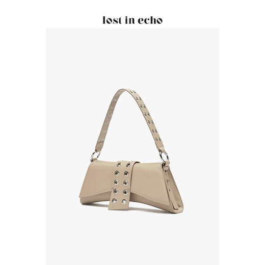 lost in echo 设计师 新款 大号巴雷特滚边腋下包奶茶色 商品图2