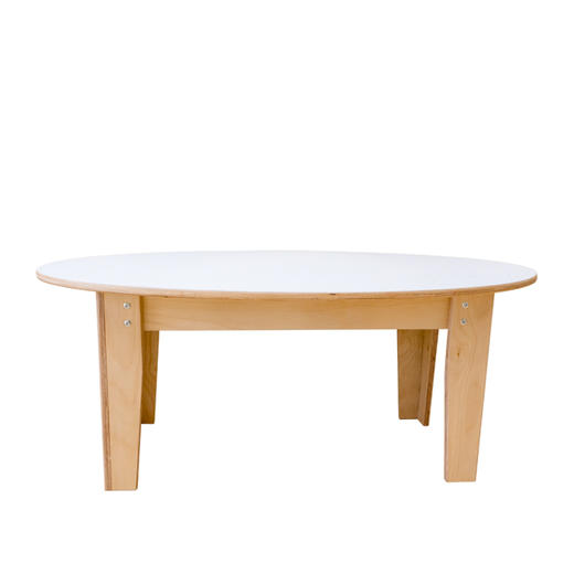 早教1-3.5岁桌椅实木板材儿童桌椅家具幼儿课桌 IC椭圆桌 商品图4