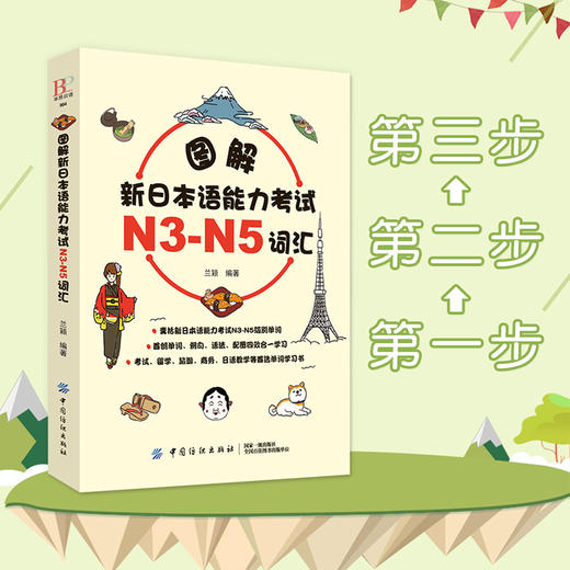 图解新日本语能力考试N3-N5词汇日语单词N3/N4/N5日语词汇大全日语词汇文法语法日语入门 商品图2