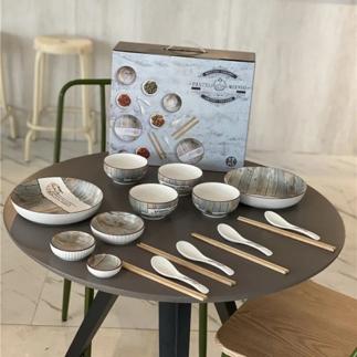 尚陵陶瓷 木戈餐具17件套 商品图1