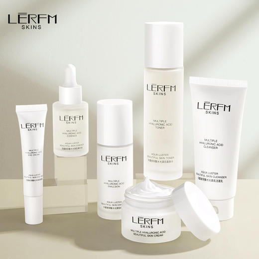 蓝尼芳可多重玻尿酸水光美肌六件套补水保湿滋润隔离护肤品套装 商品图1