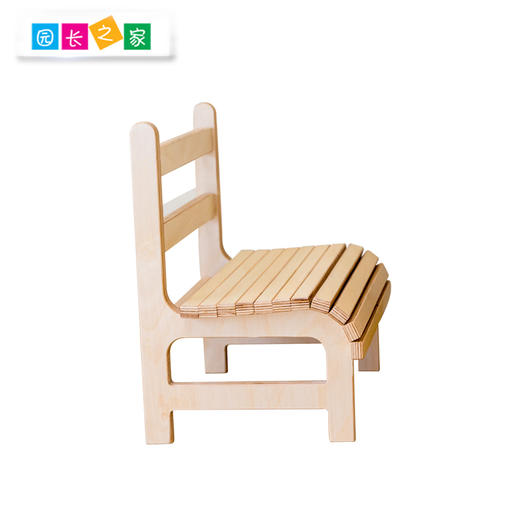 幼儿园1-3.5岁实木板材儿童桌椅家具培训班 IC班-桦木板条椅 商品图3