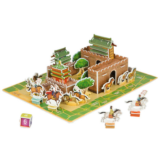 2020新书 小脚丫走丝路 3D场景拼插 西安 掌上丝绸之路 搭建立体结构 挑战益智游戏 儿童科普读物 中国传统文化 儿童益智游戏书籍 商品图1