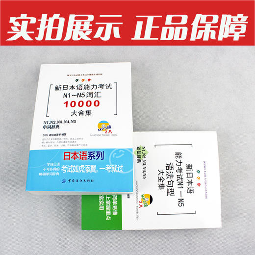 正版包邮 新日本语能力考试 N1-N5 语法句型大全集+词汇10000大合集 日语N1N2N3N4N5语法文法句型文字词汇单词书籍 日语能力考试 商品图3