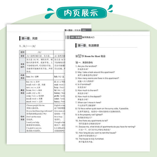 2019新书 零基础快学英语入门 刘荣芳 学生成人英语发音听力口语阅读学习一本通 青少年中小学生单词速记高频语法句式教学辅导资料 商品图2