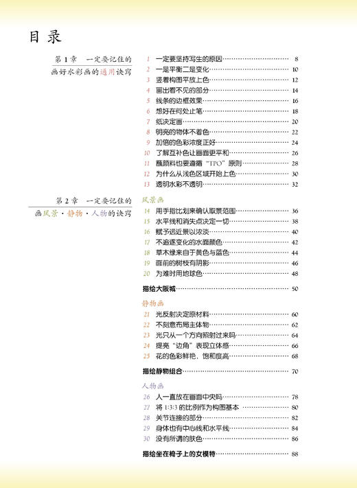 一定要记住的画好水彩画的30个诀窍 高崎尚昭 水彩画教程书籍 风景水彩画入门 水彩临摹画册画集 风景画写生手绘 水彩画技法大全书 商品图1