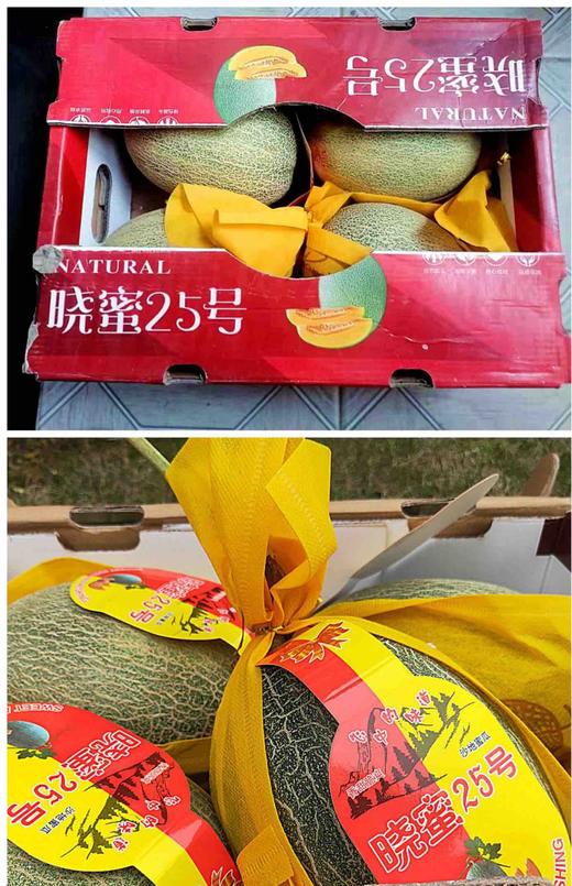 新疆火焰哈密瓜晓蜜25号哈密瓜新鲜水果4斤礼盒8斤装