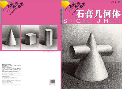 基础素描教程．石膏几何体 丁立龙著 到位素描几何体 艺术类考试书籍 敲门砖系列美术素描书 素描起步教程 绘画基础知识和技能 商品图1