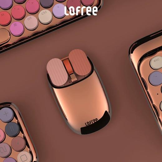 洛斐LOFREE 薯片蓝牙鼠标 玫瑰金 绽放无线蓝牙鼠标女生macbook笔记本台式电脑 商品图3