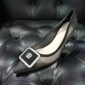 LFGJ10201纱网透气细高跟船鞋