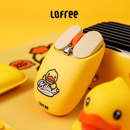 洛斐LOFREE 薯片蓝牙鼠标 小黄鸭 无线蓝牙鼠标可充电女生卡通可爱电竞游戏苹果 商品图3