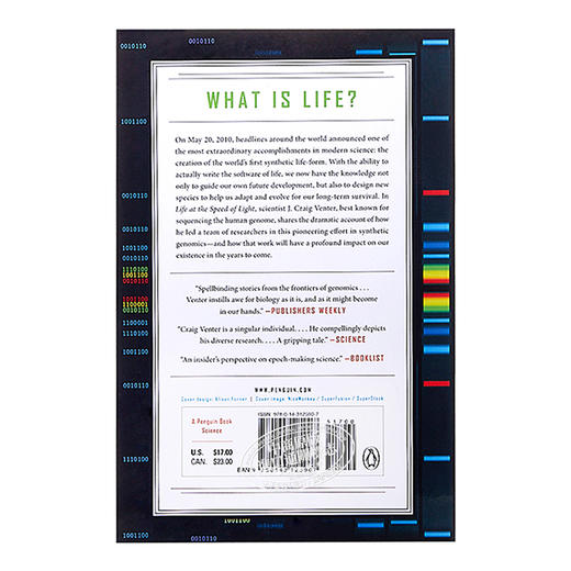 【中商原版】生命的未来：从双螺旋到合成生命 英文原版 Life At The Speed of Light: From the Double Helix to the Dawn of Digital 商品图1
