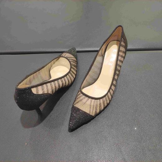 lFGJ 6612夏新款尖头网纱网红仙女风平底蕾丝性感女凉鞋 商品图4