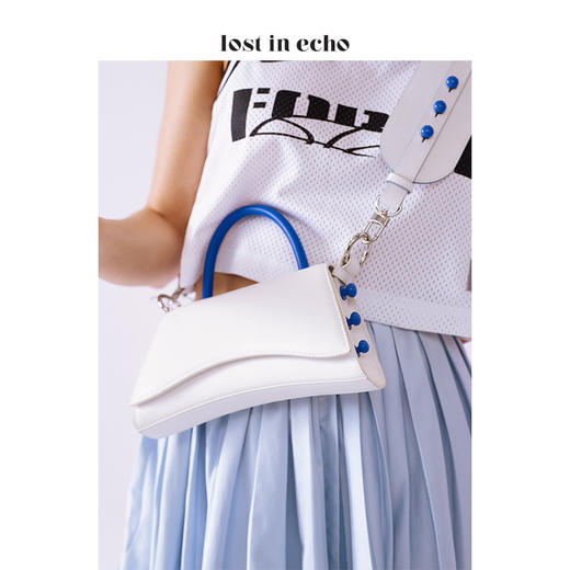 lost in echo 设计师 小号巴雷特奶嘴钉装饰挎包白色 商品图4