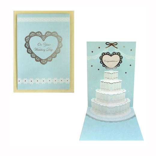 【为思礼合集】台湾金音创意卡片 猫咪生日卡 风景三折卡 凯西说书卡 创意立体贺卡 生日 结婚贺卡 商品图6