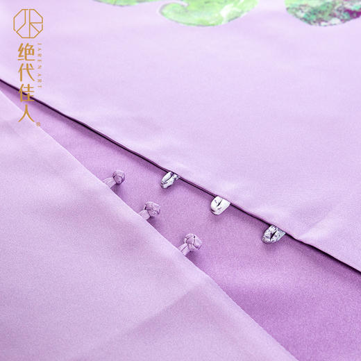 绝代佳人艺术珍藏之浮山问印花真丝丝巾斜纹绸百搭防晒盘丝扣披肩 商品图3