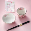 日本进口樱花一人食瓷器礼盒  |  美浓烧日式樱花精致一人食碗筷杯创意餐具家用礼盒装日本进口！ 商品缩略图8