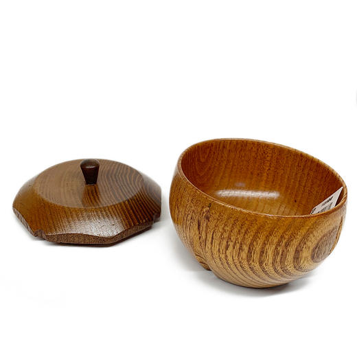 餐具枣木带盖饭碗9137-2/无包装 商品图1