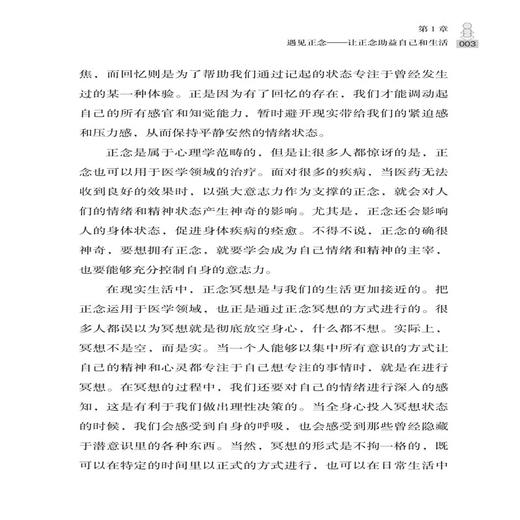 正版包邮 正念的智慧 蒋海 在遭遇困境的时候，更要整理自己的思绪，心怀正念，从而形成正向思维 力，也把人生活成自己想要的模样 商品图4