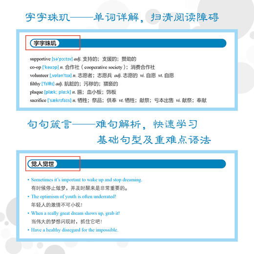 【正版新书】英语疯狂听 名人励志演讲集 英汉对照 英语口语自学书 英语听力书 口语900句教材听力训练日常交际外贸商务发音秘诀书 商品图3