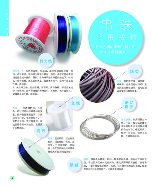 串珠一本通 珠子diy 手工串珠基本技法串珠大全 手链项链耳环款式设计串珠书籍 编织书编绳教程手工书籍大全成人编织书籍大全花样 商品图1