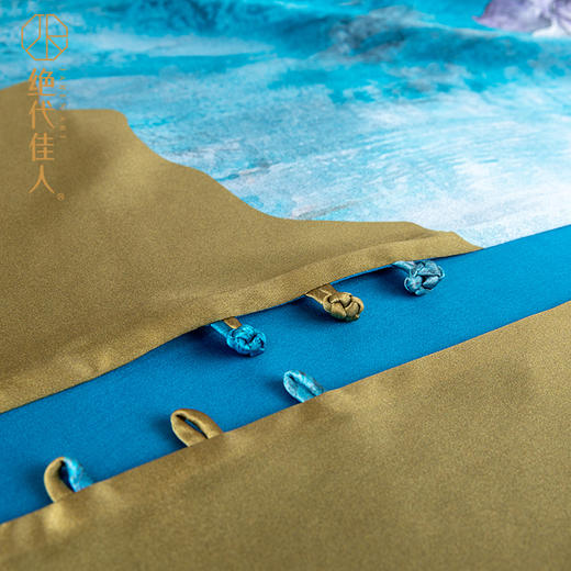 绝代佳人艺术珍藏之心经印花真丝丝巾缎面百变防晒披肩桑蚕丝夏季 商品图1