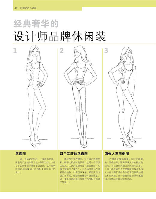 人体动态与时装画技法 国际时尚设计丛书 服装画技法基础入门教程书籍 服装画临摹 商品图3