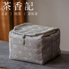 茶香记 民间手工布艺 织锦手提收纳茶人包 青灰小樱 米黄云鹤 商品缩略图2