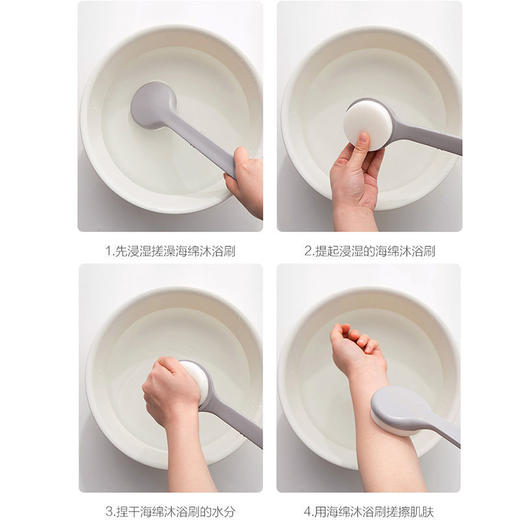 搓澡居家日用洗澡巾搓灰搓泥海绵刷后背搓澡清洁工具 商品图7