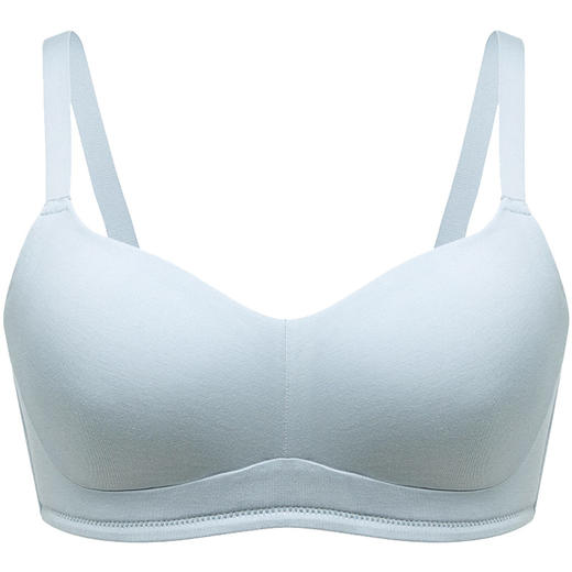 HSIA遐 无钢圈内衣女新疆长绒棉全罩杯胸罩莫光面大胸无痕文胸 商品图5