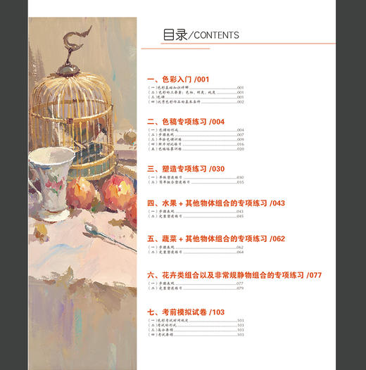 超越色彩静物2019央美有约滕佳强色彩基础入门组合水粉静物临摹范本照片写生色稿色调对画院校联题模拟高考国美术绘画册教程材书籍 商品图2