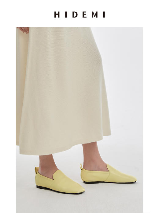HIDEMI 新款方头小羊皮平底鞋 商品图14