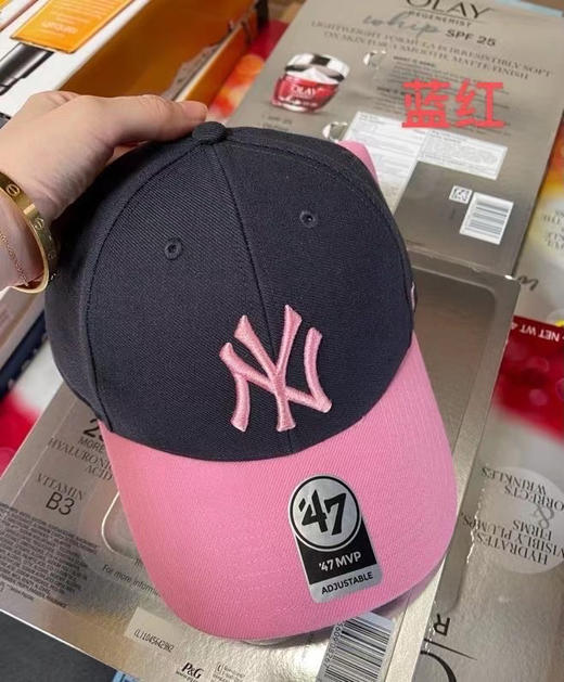 最新补货！蓝白色和蓝红色可以拍了！47 brand Yankees洋基帽！男女款NY鸭舌帽 MLB棒球帽洋基队休闲帽 商品图5